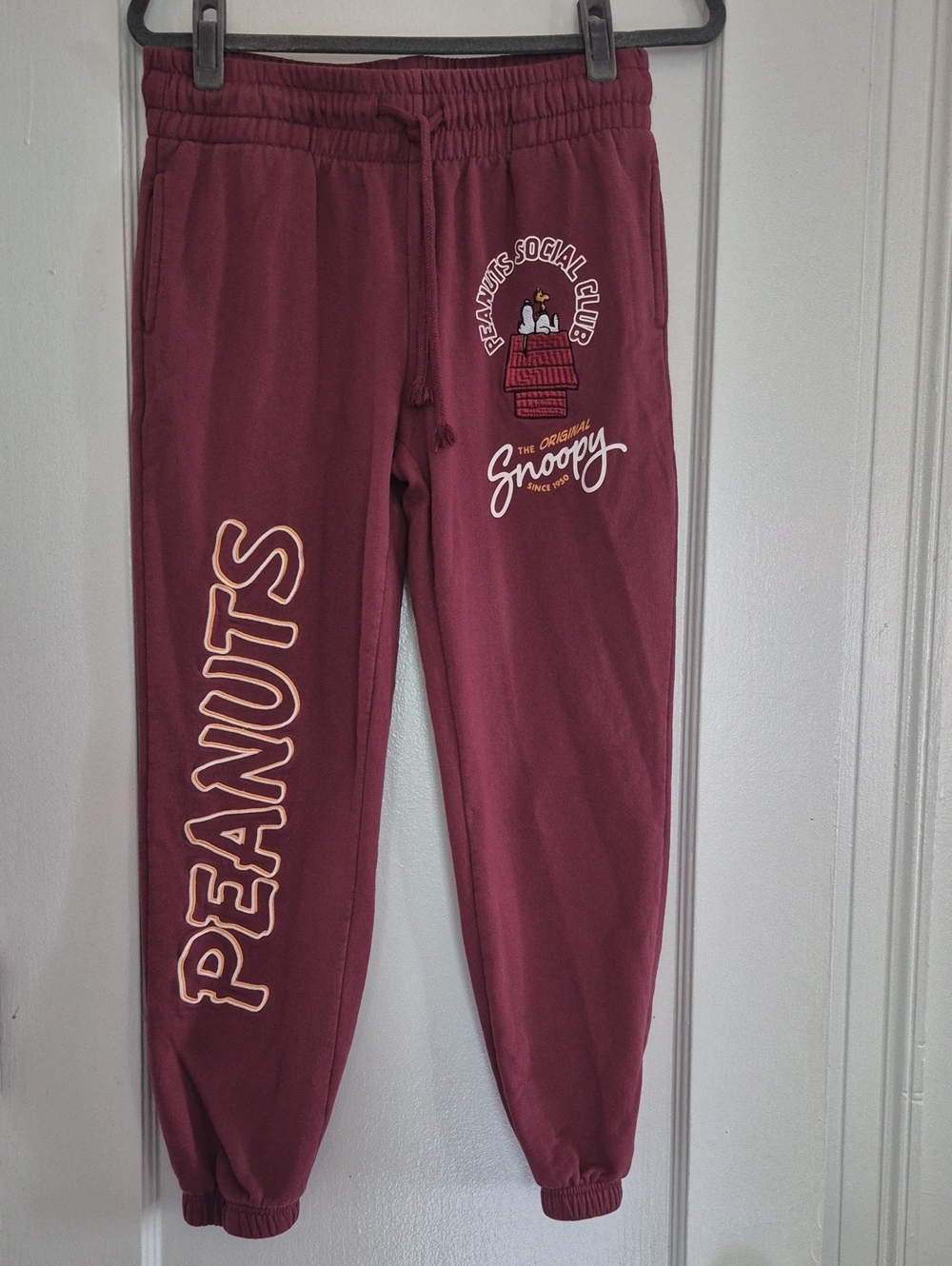 Peanuts Maroon Sweat Pants